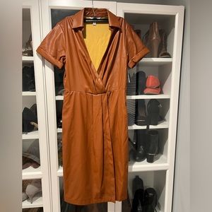 Nine West faux leather dress